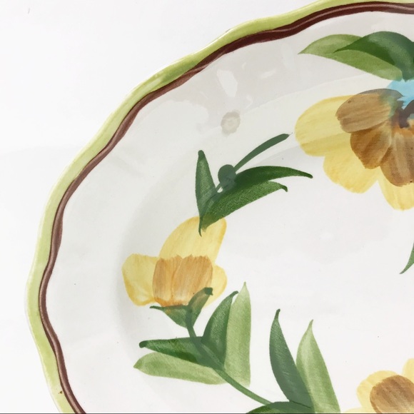Vintage Hand Painted Oval Serving Plate Majolican - Picture 2 of 8